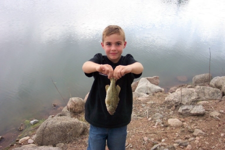 Cody Field and his fish!  2004 (?)  so about 8