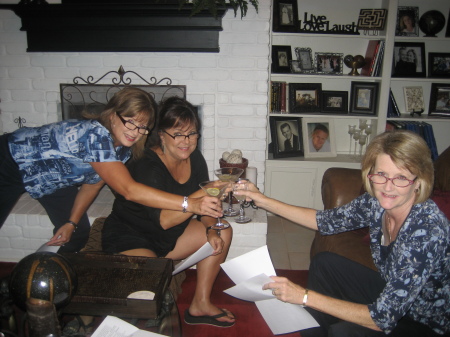 Reunion meeting at Holly's - Dawn, Kay and Lib