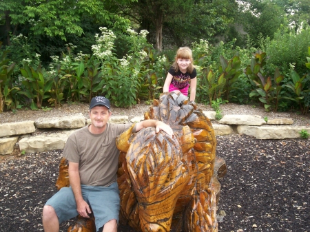 Kenny and Faith at the Zoo
