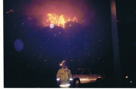 Me at the 1993 Malibu firestorm.