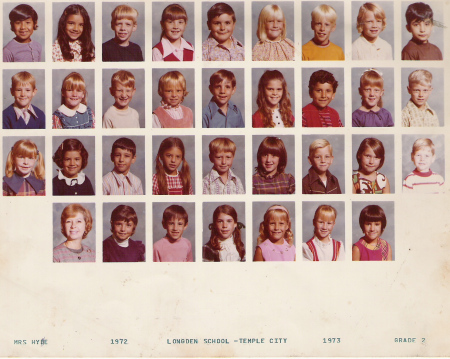 Mrs. Hyde 2nd grade 1972 - 1973