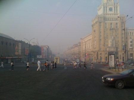 moscow smog from peat fires august 2010