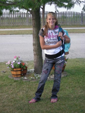 Cally First Day of School 2008