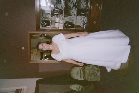 Trying on Wedding dresses