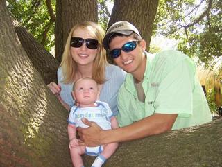 My nephew Damian, his wife Jessica and Layton