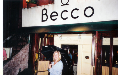 Dinner at Becco's in NY with my Mom!