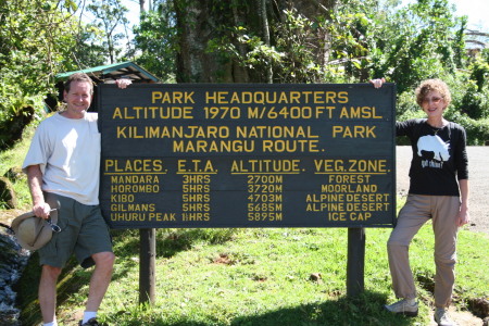Dave and Cindy in Tanzania 2008