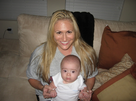 Mom and Dylan at 5 months