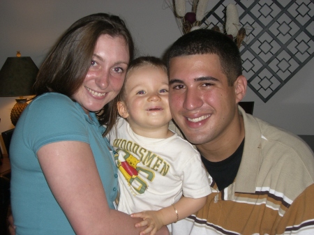 My oldest son with wife & my baby boy.