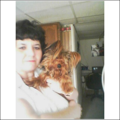 this is me and my yorkie