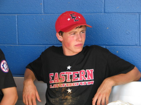 Nick after winning the Babe Ruth State Title.