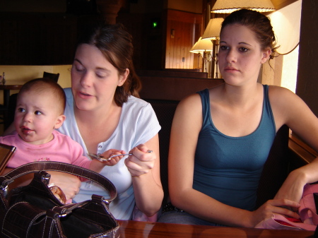 my daughters, Heather (right) Briana (middle