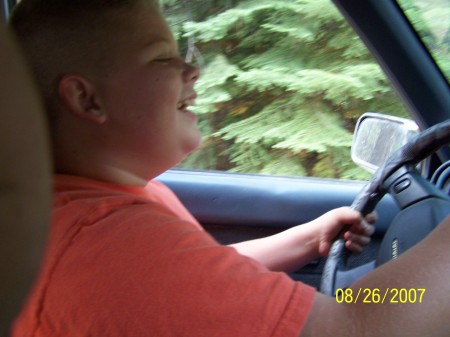 My son driving