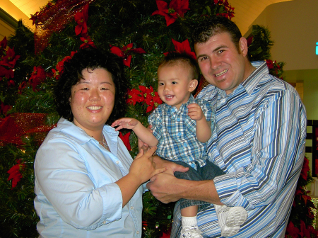 Me, Jacob (16 months) and my husband Mike, x-mas 2005