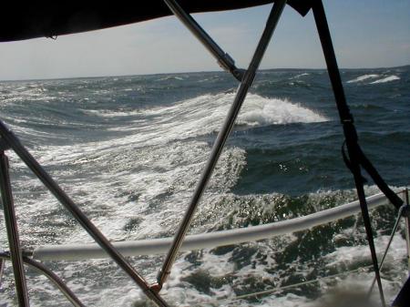 Rough Seas & rocky ride home through Buzzards Bay CC