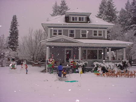 FRONT ENTRANCE WITH THE WRAP AROUND PORCH