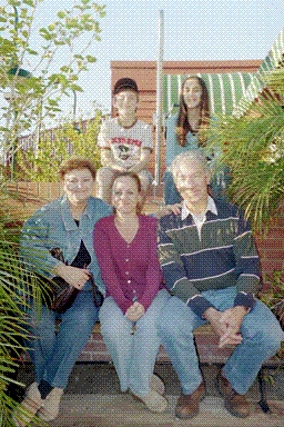 Me with my parents and kinds in March 2006.