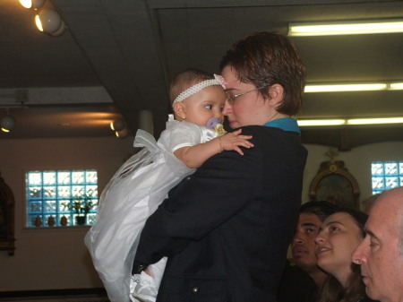 MY ANGEL AND I BONDING AT HER CHRISTENING