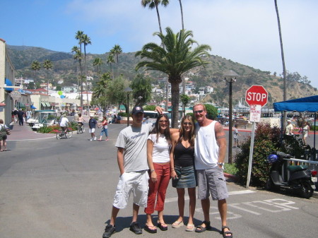 Me with my kids in Catalina.