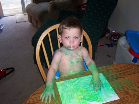 a finger painting disaster