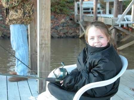 Fishing at the lake house