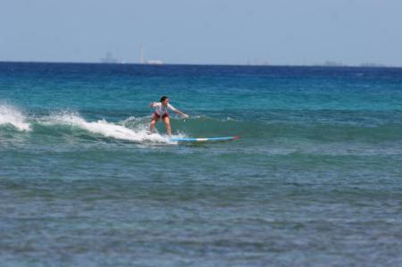 Surfing in Hawaii