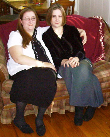 My sister, Suzanne, and me