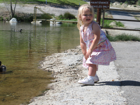 Sam at Pond 2005