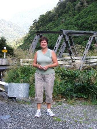 Me at the Haast Bridge, NZ