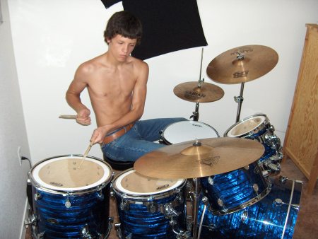 my son Alec, playing