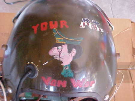 Flight helmet,Viet Nam 68-69-Vonwop was my call sign