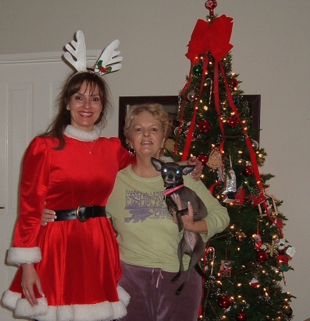 Aunt Carol and I at Christmas...we lost her to ALS.