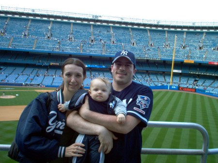 Max's first Yankee game!
