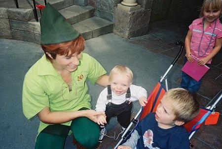 Tyler and Drew with Peter Pan