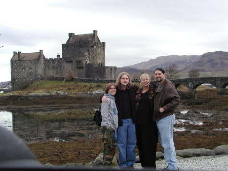 Eilean Donan Castle: My son, his friend, husba