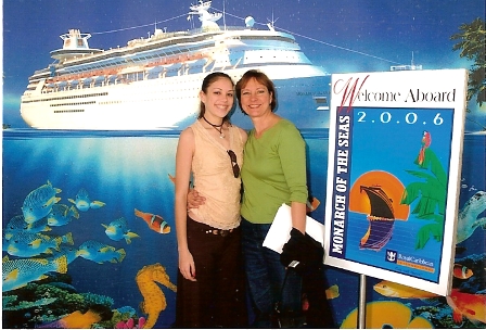 Lauren and I on cruise to Ensenada