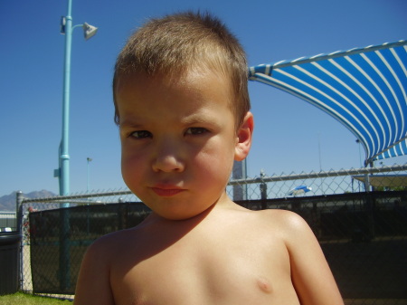 Collin at the Pool