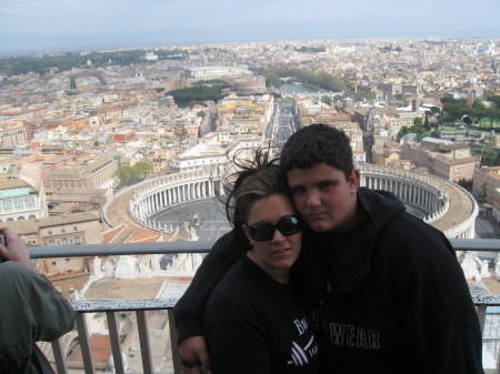 KRISTINA AND JaKE ON THE TOP OF THE VATICAN