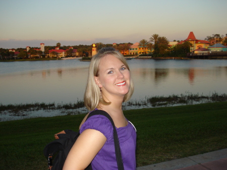 Me in Disney World on my honeymoon!