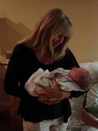 Holding my grandson !