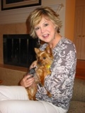 Me w/my friend's yorkie, Pixie in Hilton Head