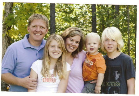 Son Ben's family in 2008