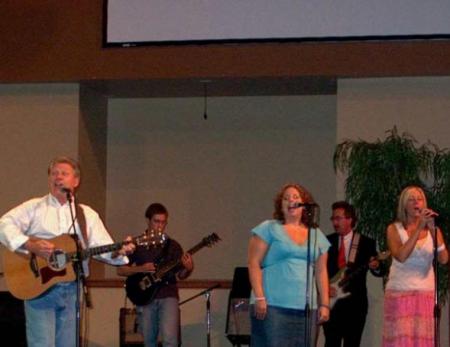 Singing with my praise team