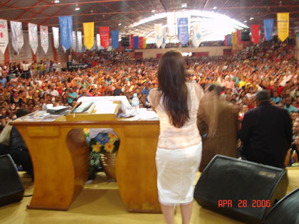 Singing in a Convention in Brasil