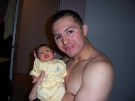 My oldest Son AJ 20 and my grandaughter Noelani