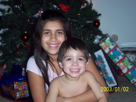 My kids(Arianna & Anthony) Christmas '05