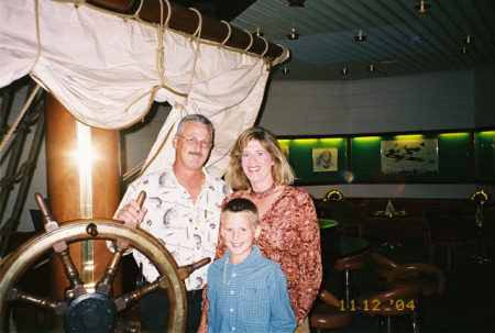Family while on a cruise in 2004