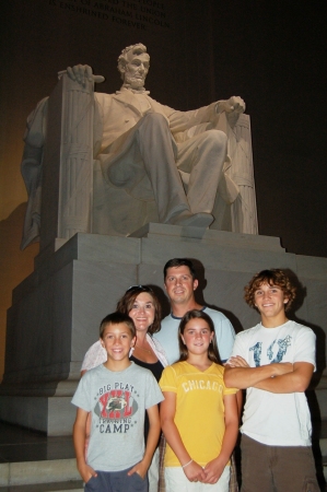 The Fam at the Lincoln Memorial