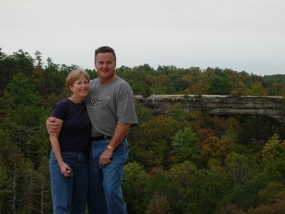 My husband John & I on vacation in Kentucky.