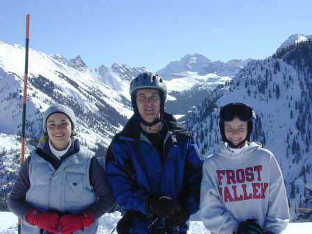 Skiing with my daughters